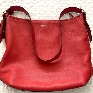 Genuine Coach Leather Shoulder Bag